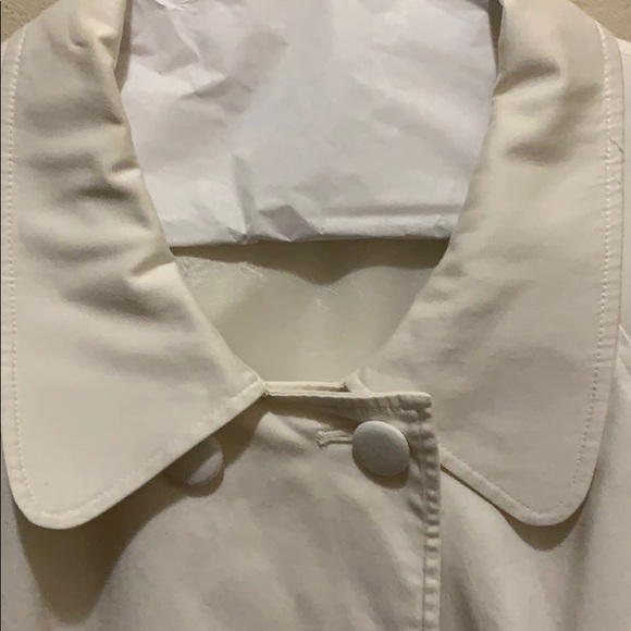 White Dressy Trench Jacket/Coat - Picture 6 of 13